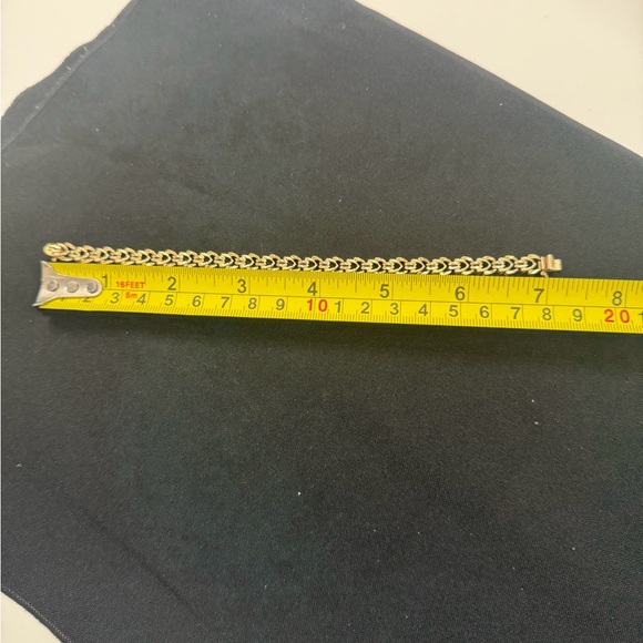 ✨ Vintage Solid 14K Gold Nugget Link Bracelet • 12.56g • 7” • PAT 4697315 ✨ - Picture 10 of 14
